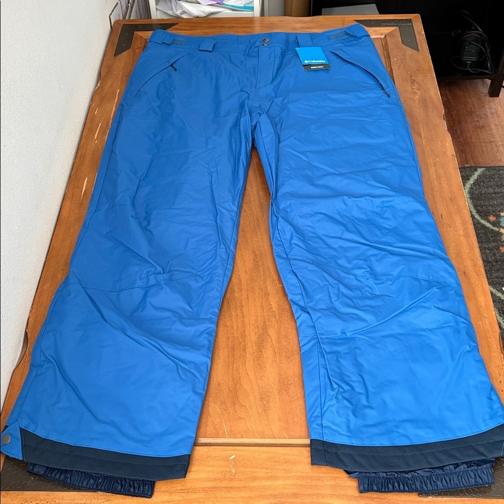Columbia NWT OmniTech Blue Ski Snowboarding Pants Size XL